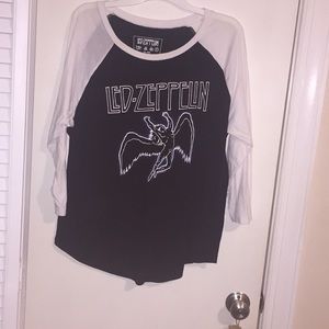 Led Zeppelin baseball tee